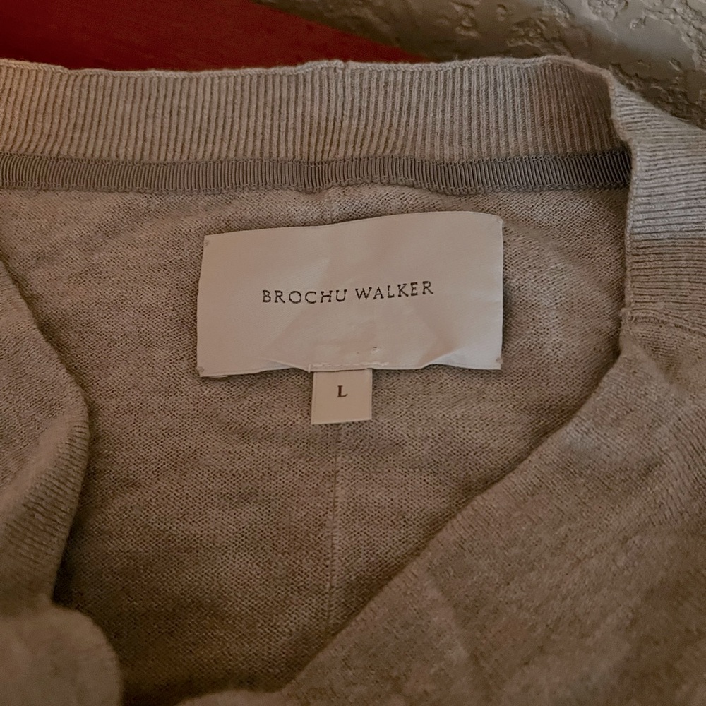 BROCHU WALKER the perfect comfy sweater L with Cashmere